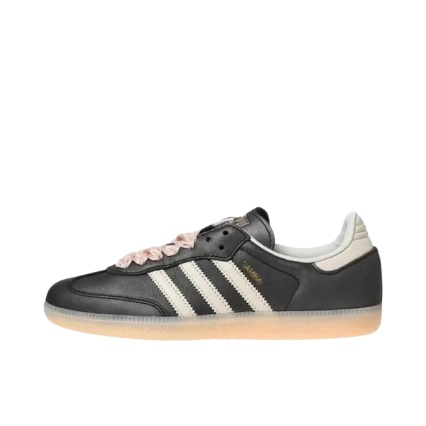 Adidas Samba OG Black Pink Ribbon Laces