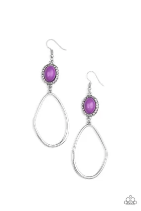 Adventurous Allure Purple Earrings - Paparazzi Accessories