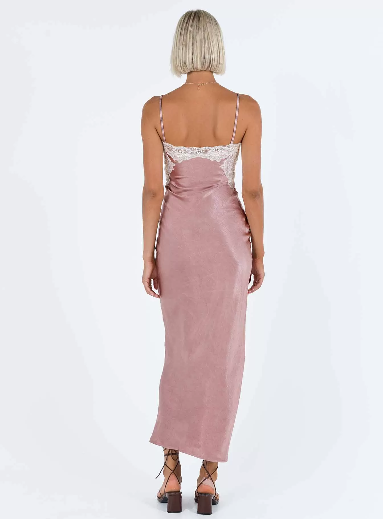 Alexina High Back Maxi Dress Pink