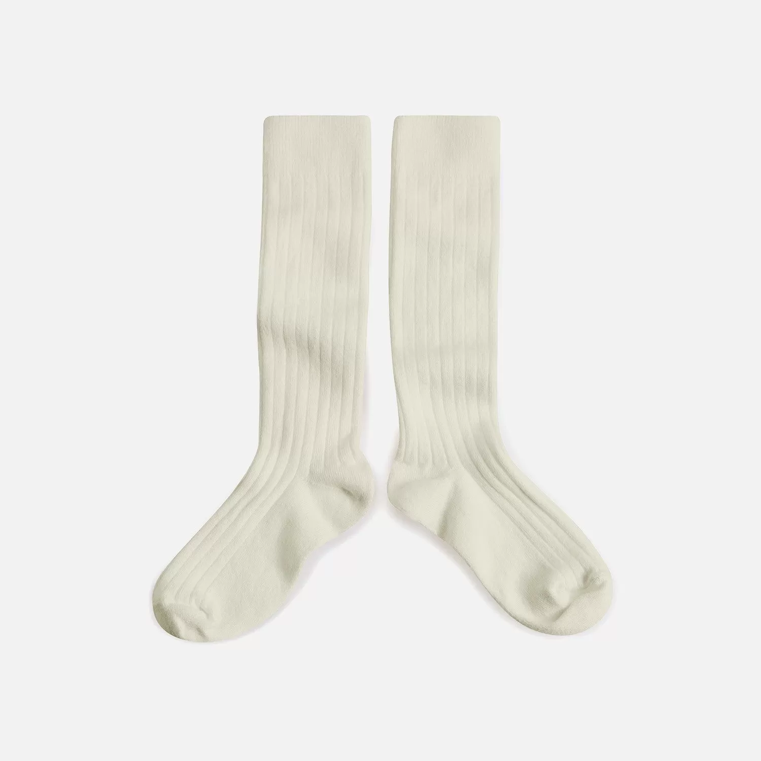 Babies & Kids Cotton Knee Socks - Cream