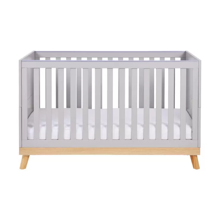 Babymore Mona Cot Bed - Grey