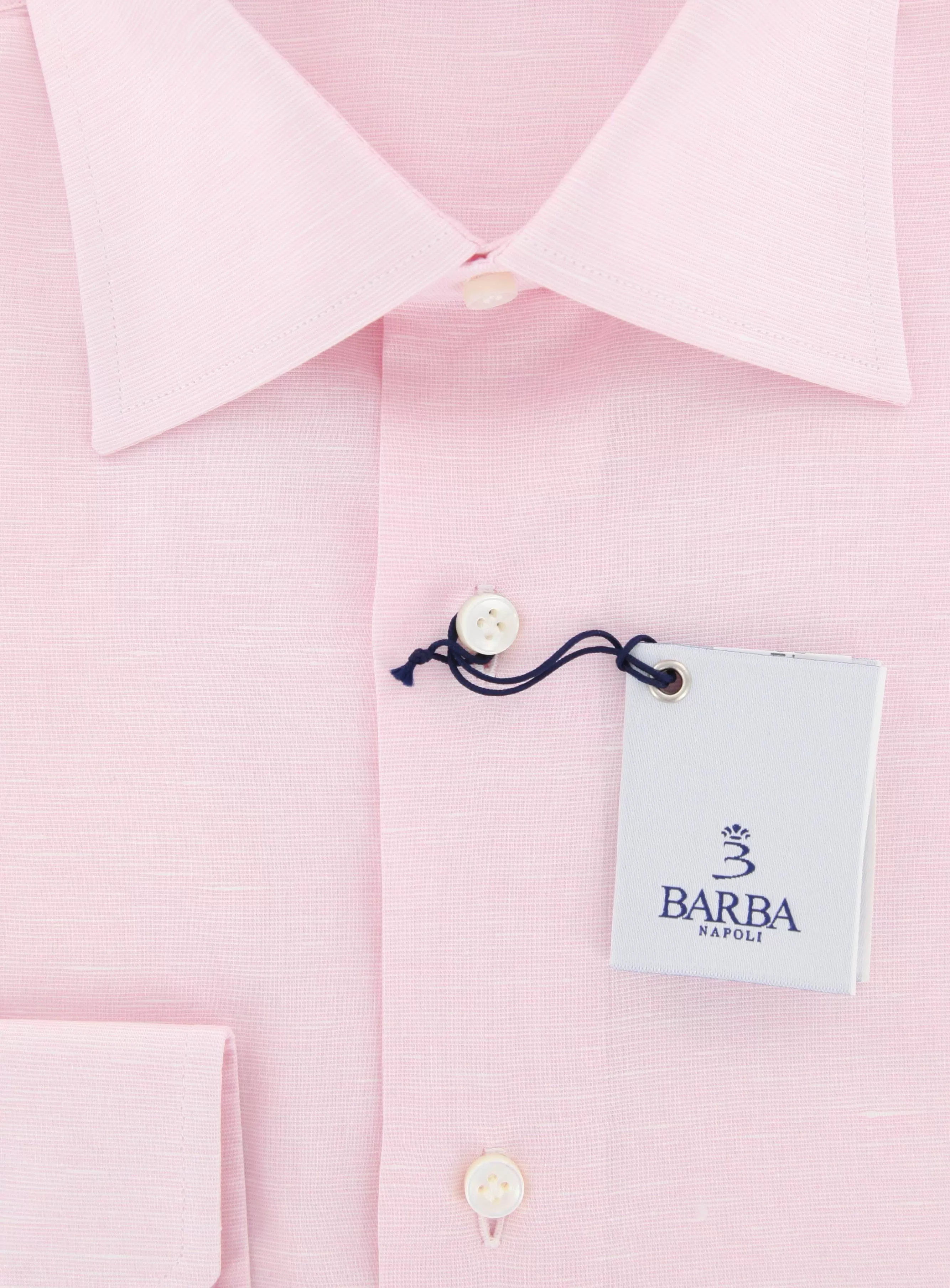 Barba Napoli Pink Shirt - 15 US / 38 EU