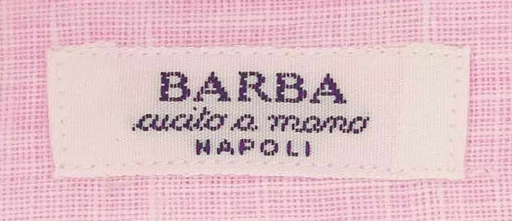 Barba Napoli Pink Shirt - Slim - 15 US / 38 EU