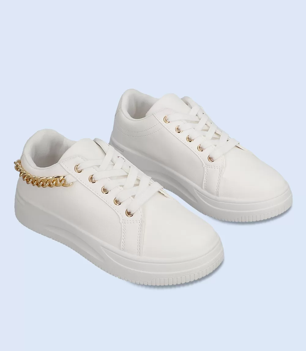 BW8262-WHITE-Women Sports Shoes