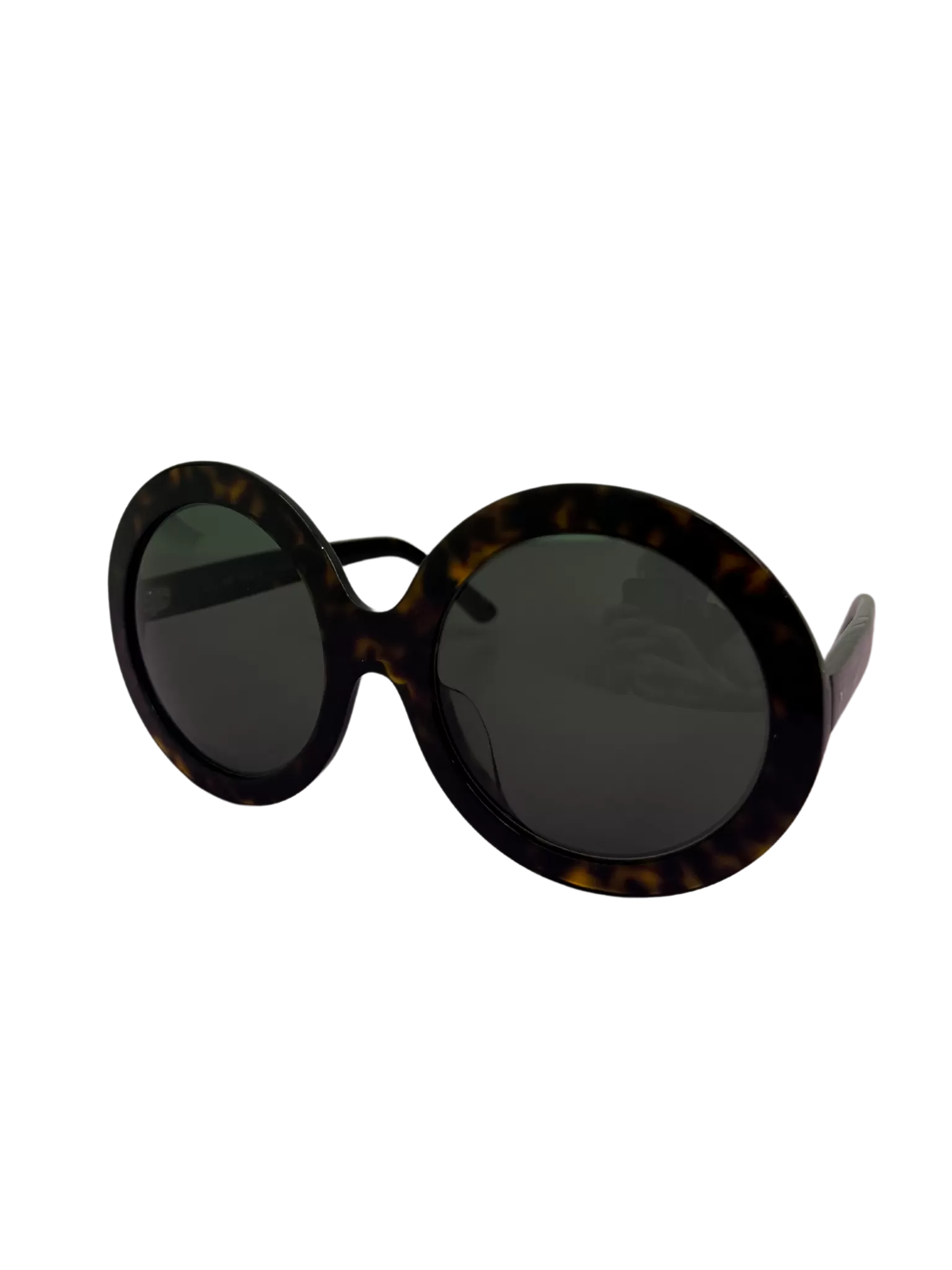 Celine Tortoiseshell Large Round Sunglasses