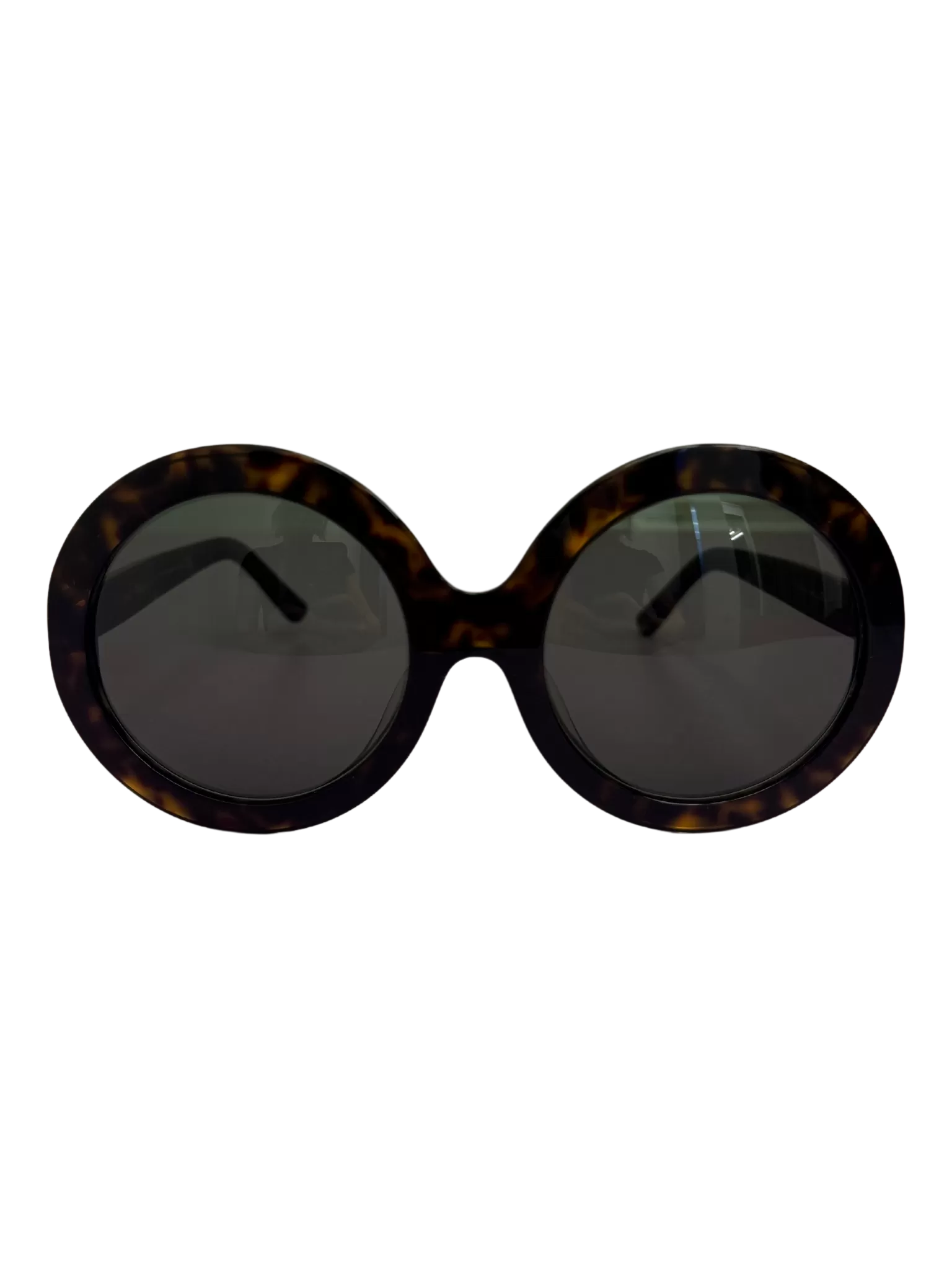 Celine Tortoiseshell Large Round Sunglasses