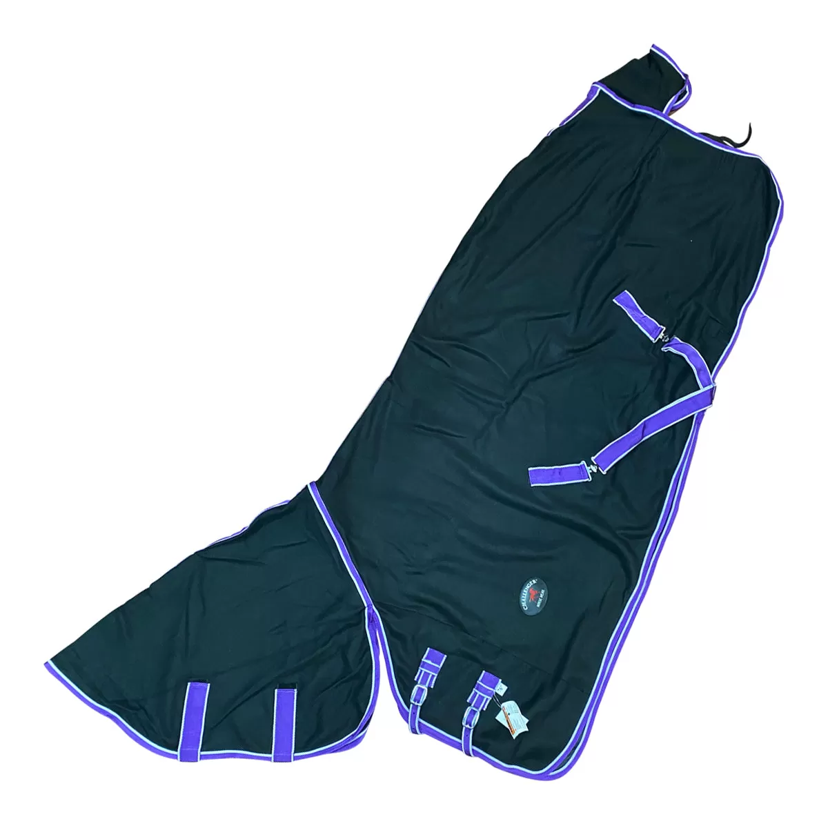 Challenger Horse Wear Polar Fleece Cooler in Black/Purple - 76