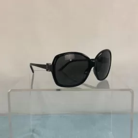 CHANELBlack with Logo Big Frame Sunglasses