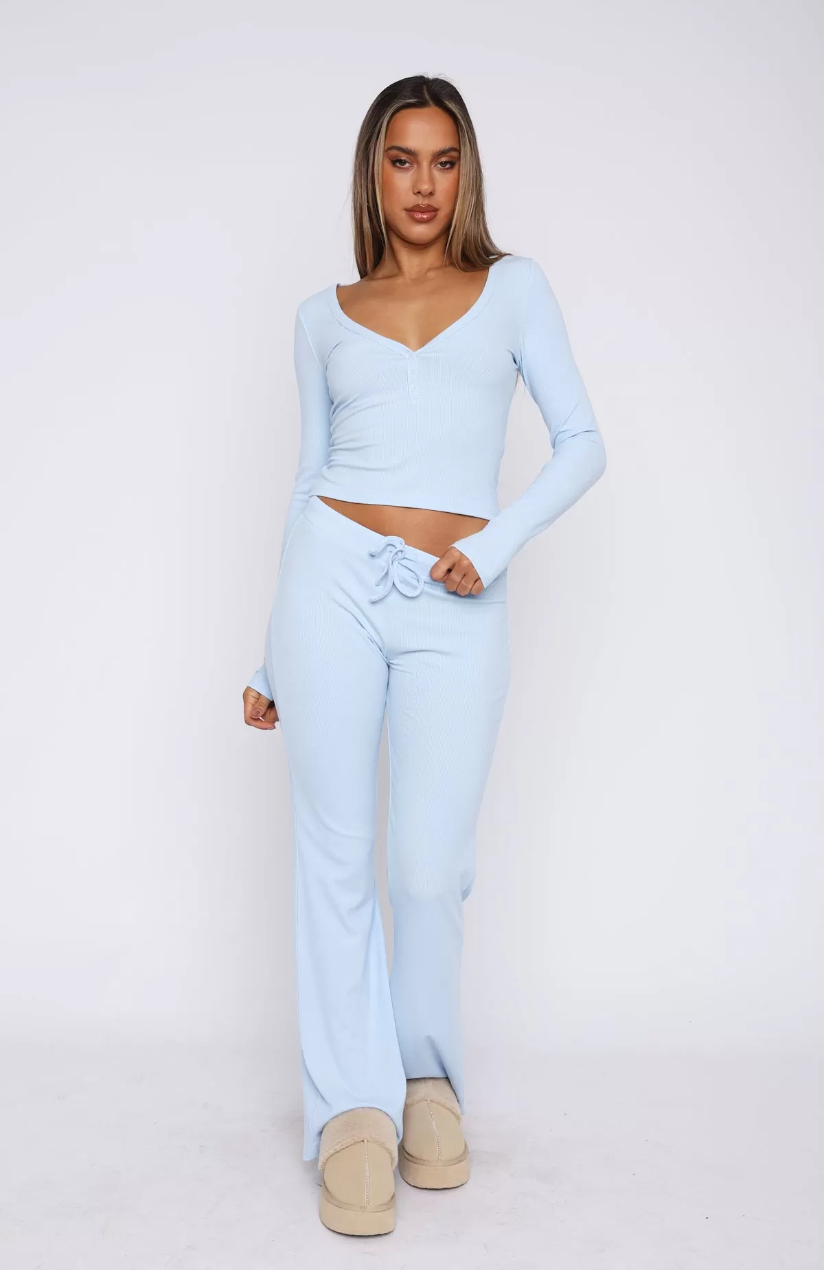 Don't Wake Me Up Pyjama Set Baby Blue