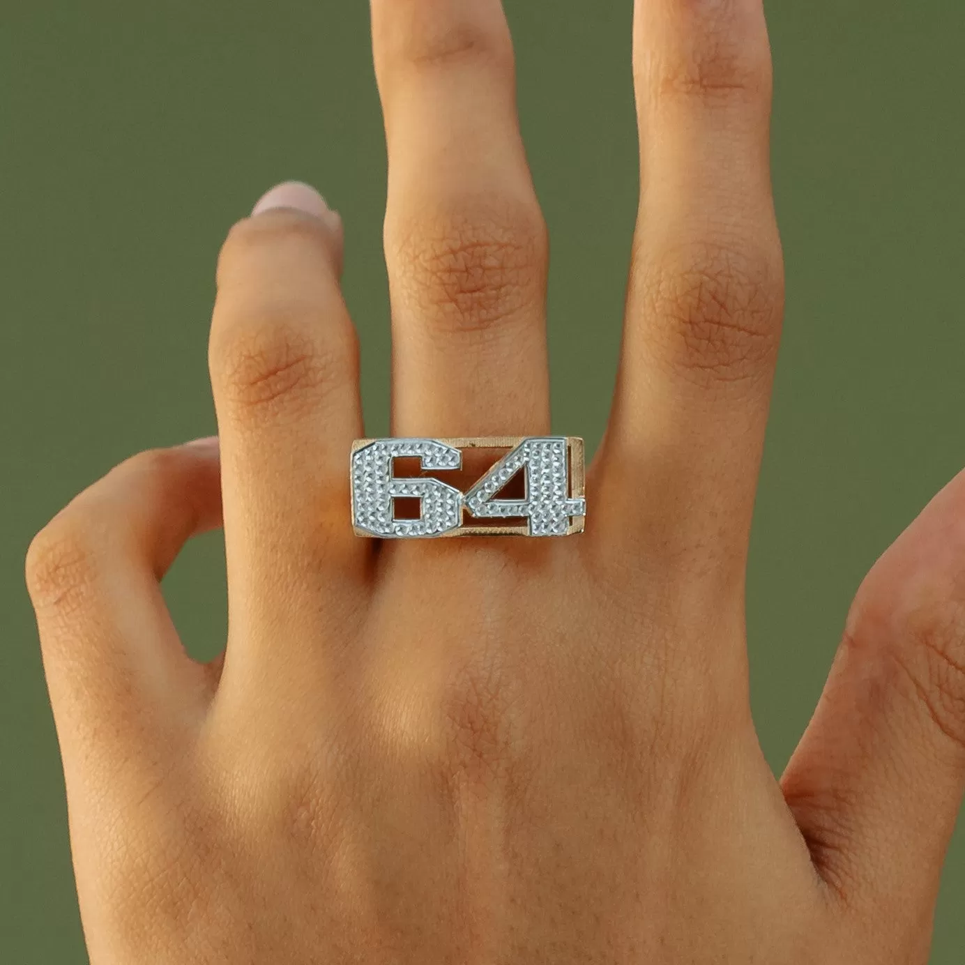 Double Letter Block Ring