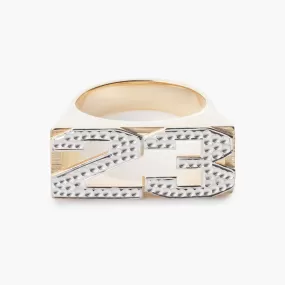 Double Letter Block Ring