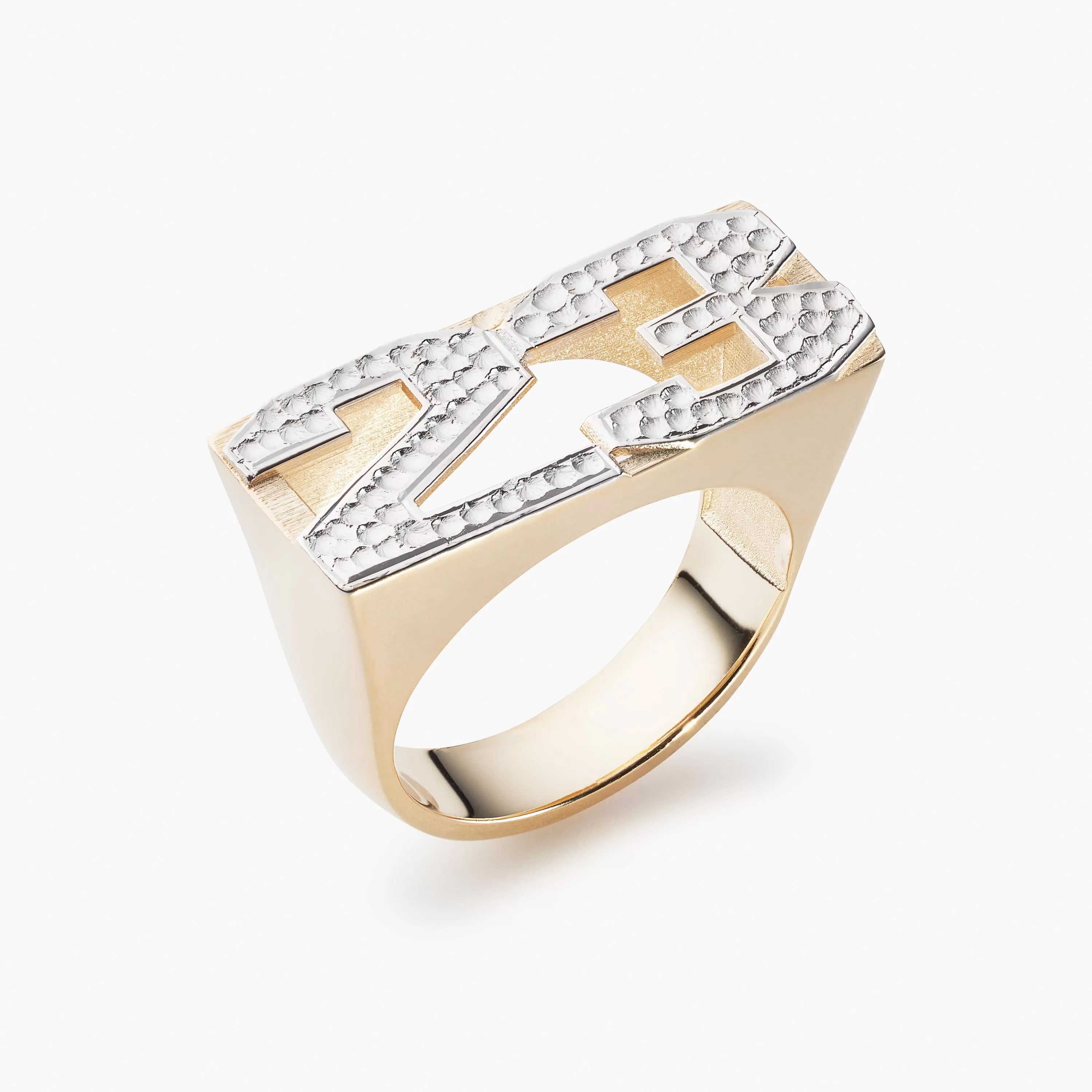 Double Letter Block Ring