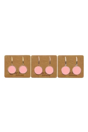 Ear Mints 9mm Enamel Hook | Ballet Pink/Gold