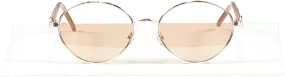 ellie saab Metallic Rose Gold Sunglasses