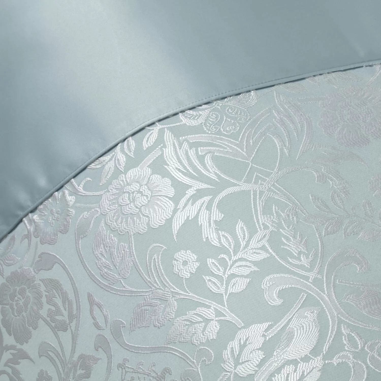 Embellished Jacquard Duvet Set - Duck Egg