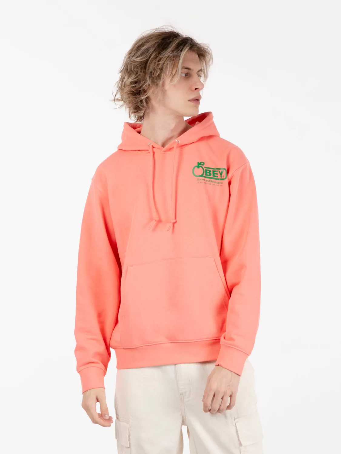 Felpa Sound & Resistance hooded shell pink