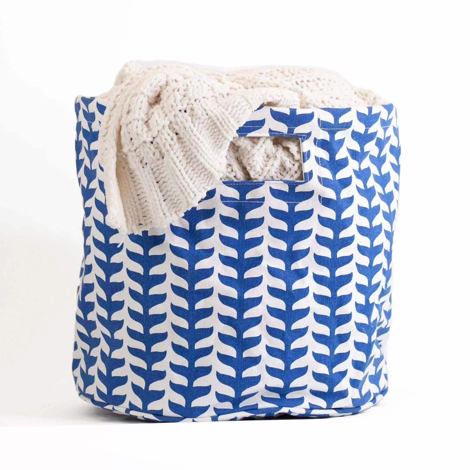 Fin Navy Canvas Basket