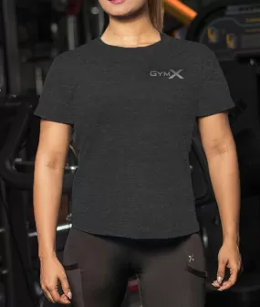 GymX Ladies Carbon Grey Essential Tee- Sale