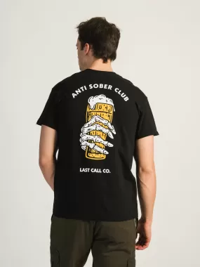 LAST CALL ANTI SOBER CLUB T-SHIRT