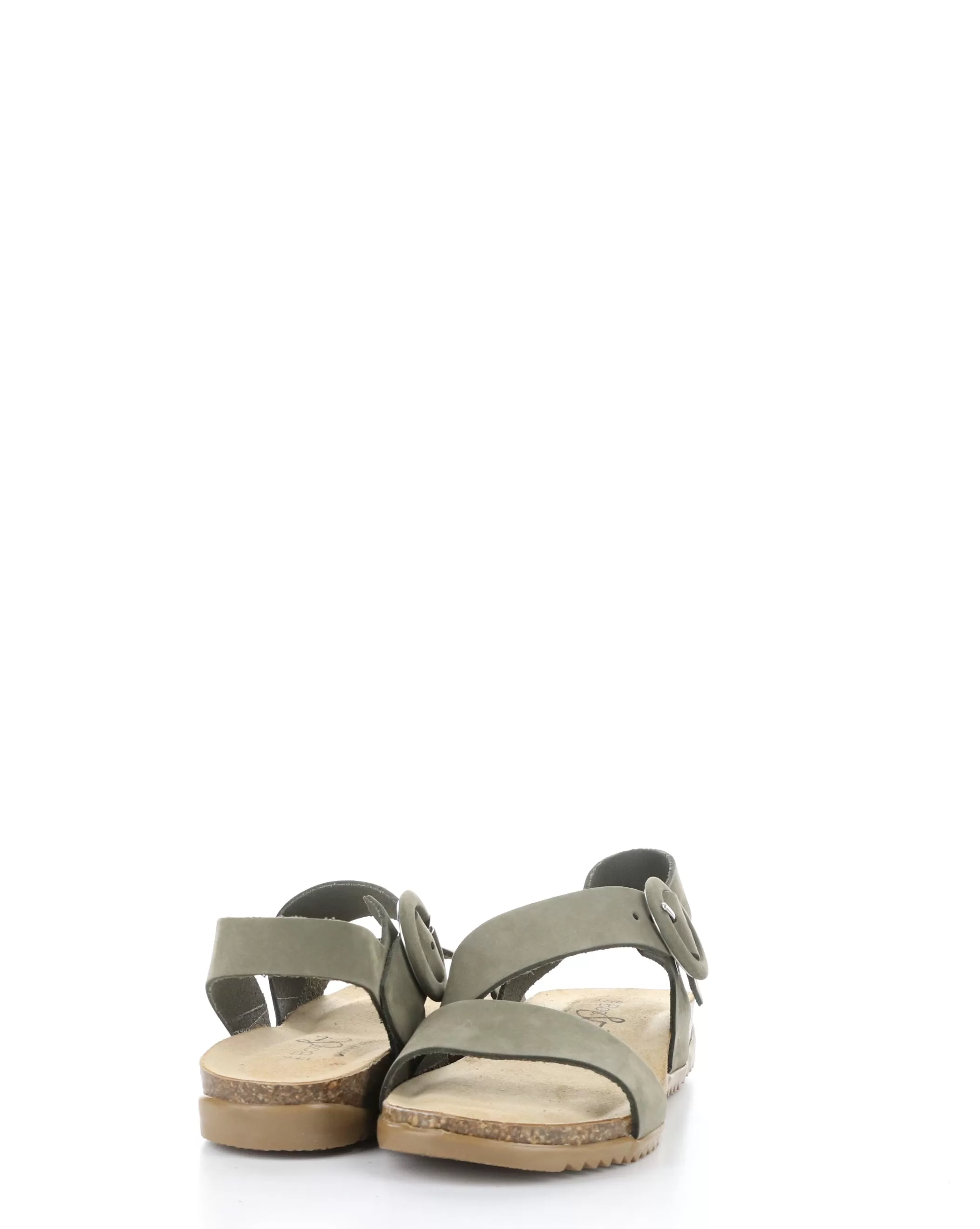 LAVIS FOREST GREEN Round toe Sandals