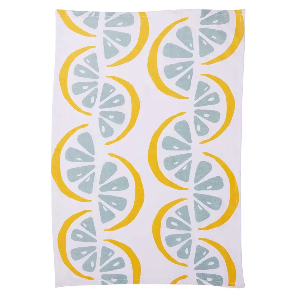 Lemon Slices Cotton Kitchen Towels (Set of 3)