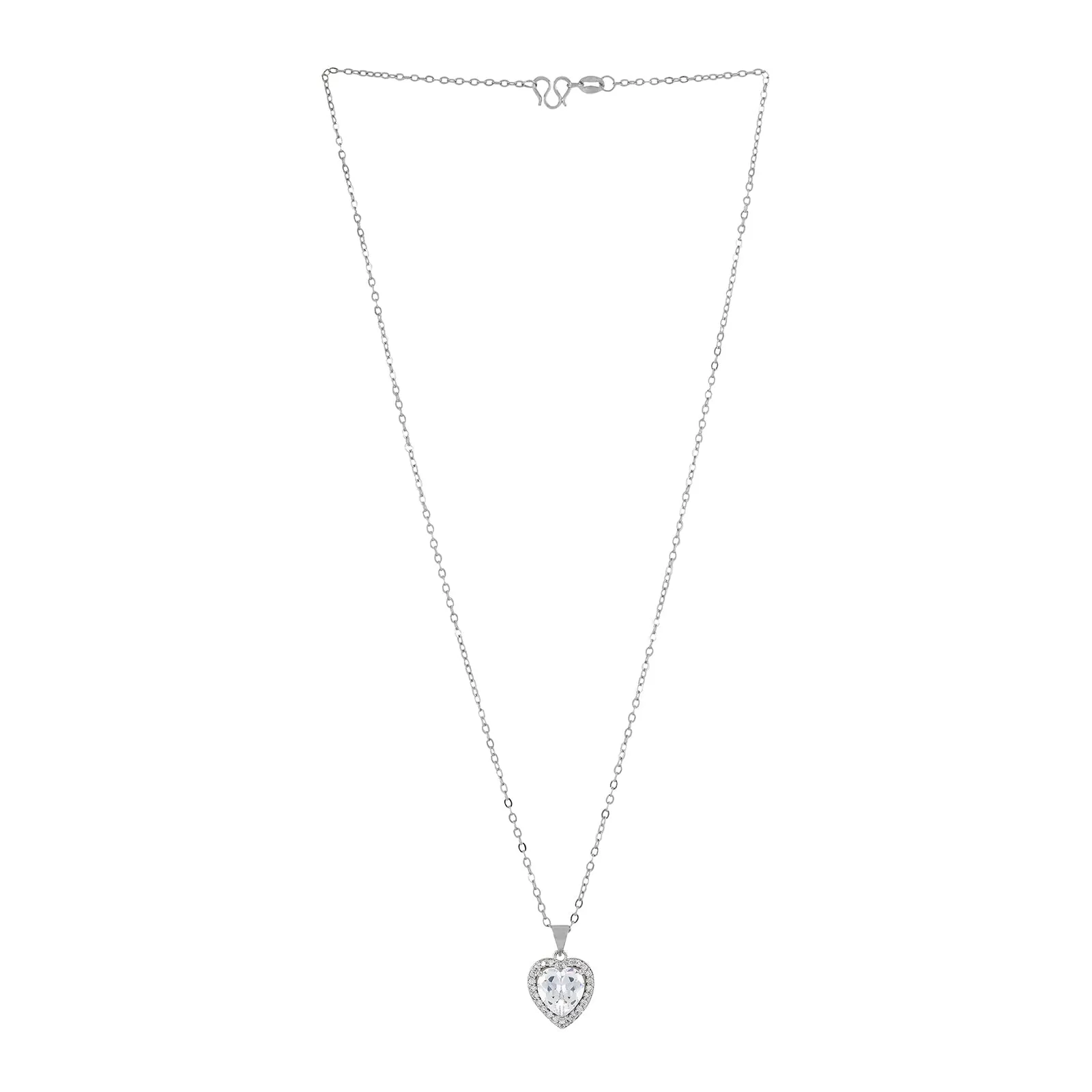 Lilou Heart Silver Necklace