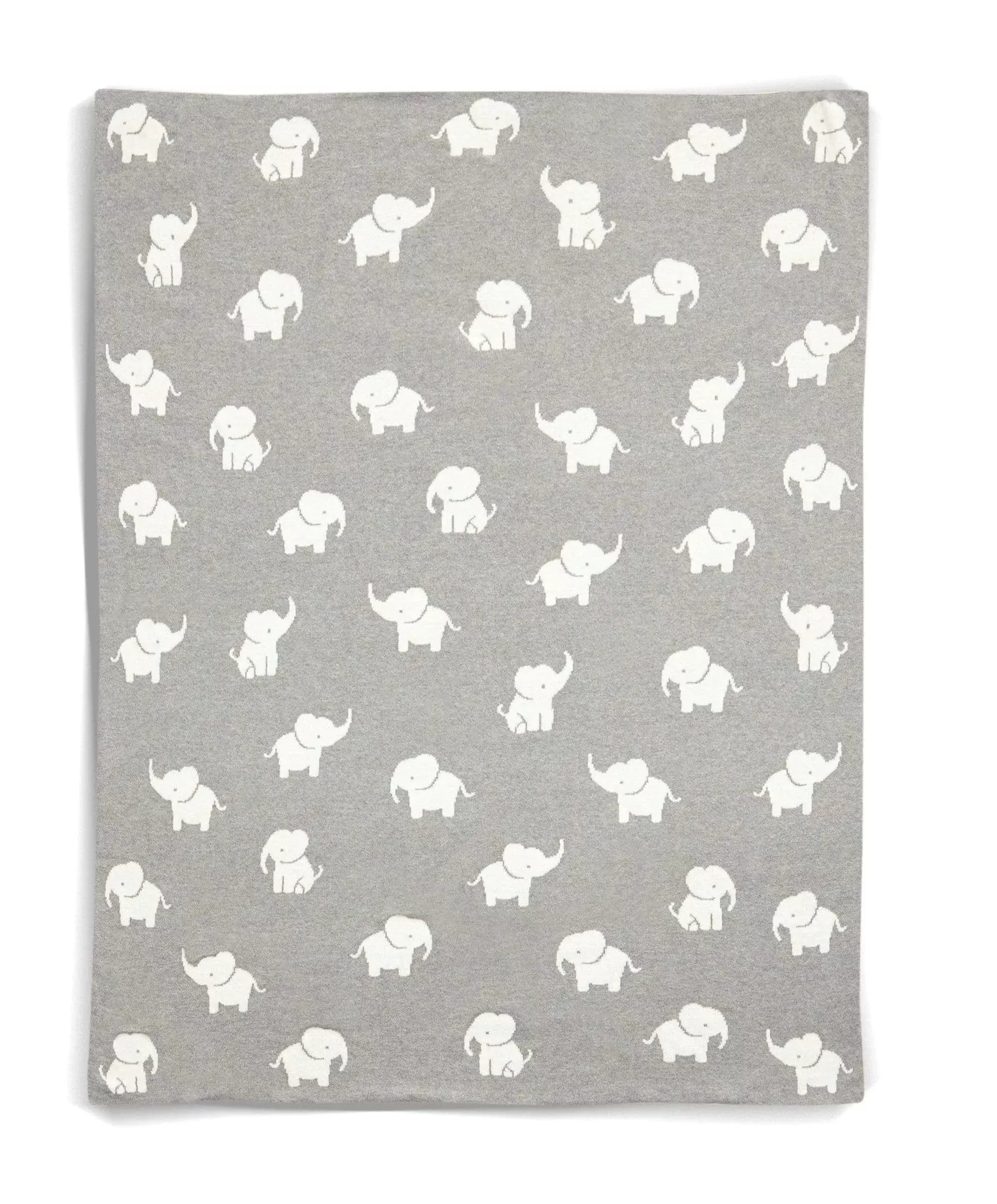 Mamas & Papas Knitted  Blanket -  Welcome To The World, Elephant Grey