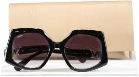 Max Mara Black Emme1 Sunglasses  in case