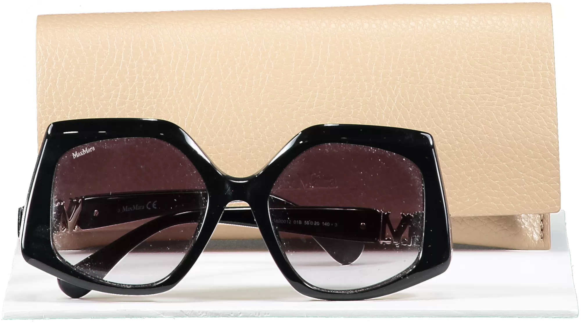 Max Mara Black Emme1 Sunglasses  in case