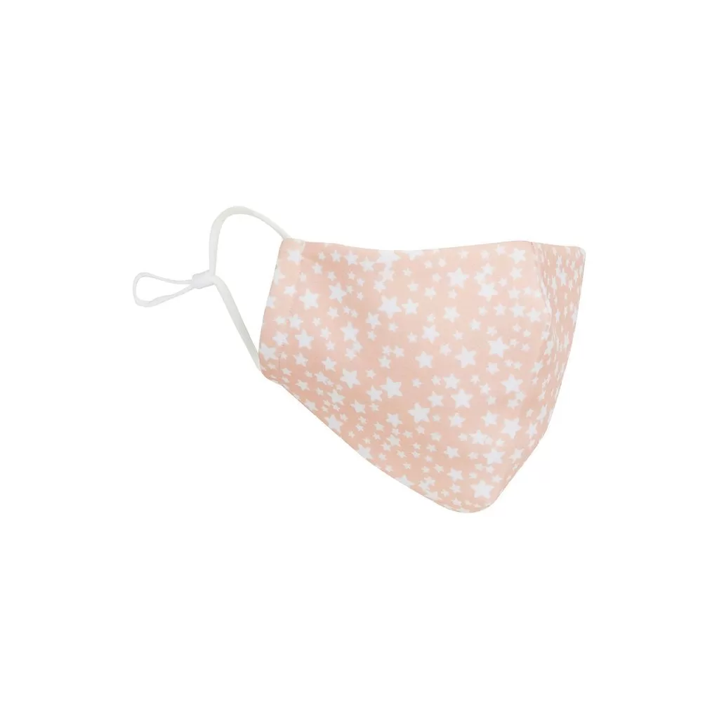 MIMI & LULA - Pink Star Print Face Mask - Child