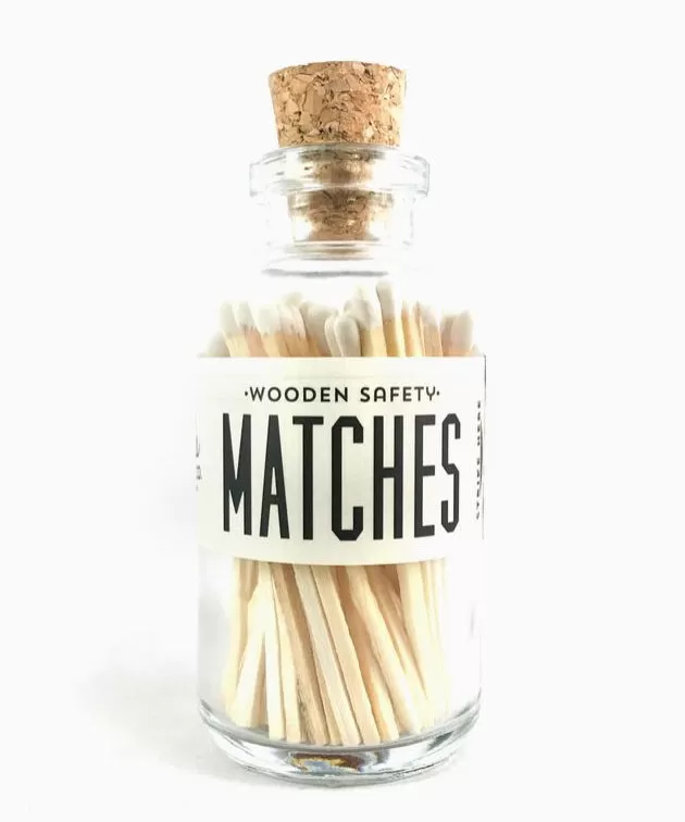 Mini Apothecary Matches - White