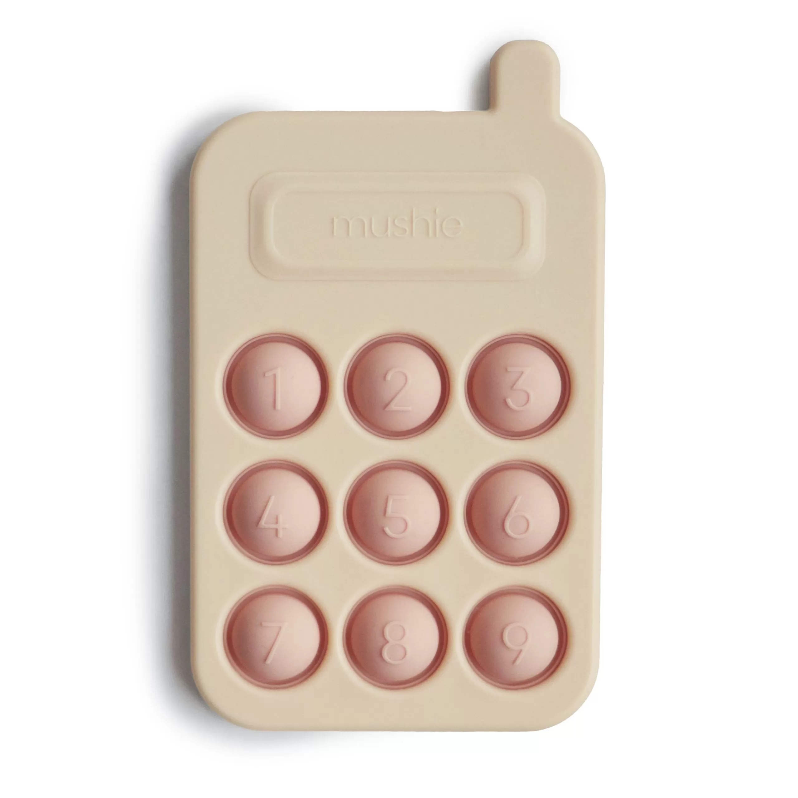 Mushie Cell Phone Press Toy - Blush