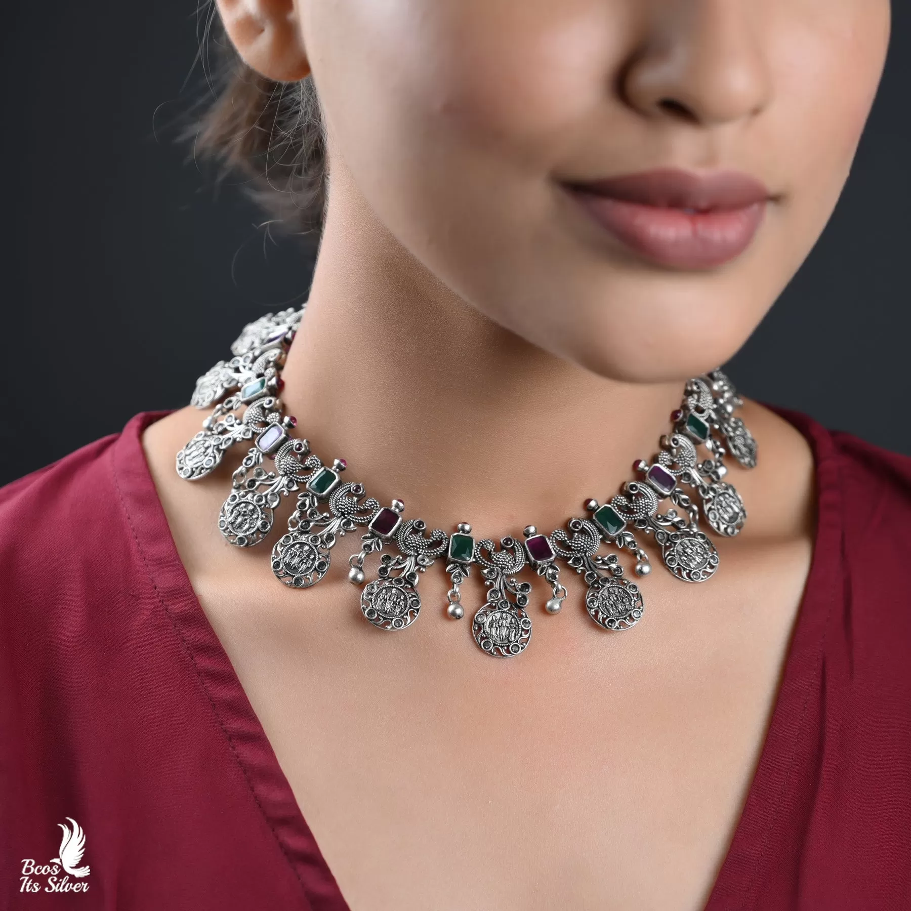 Oxidized Neckpiece - 4052