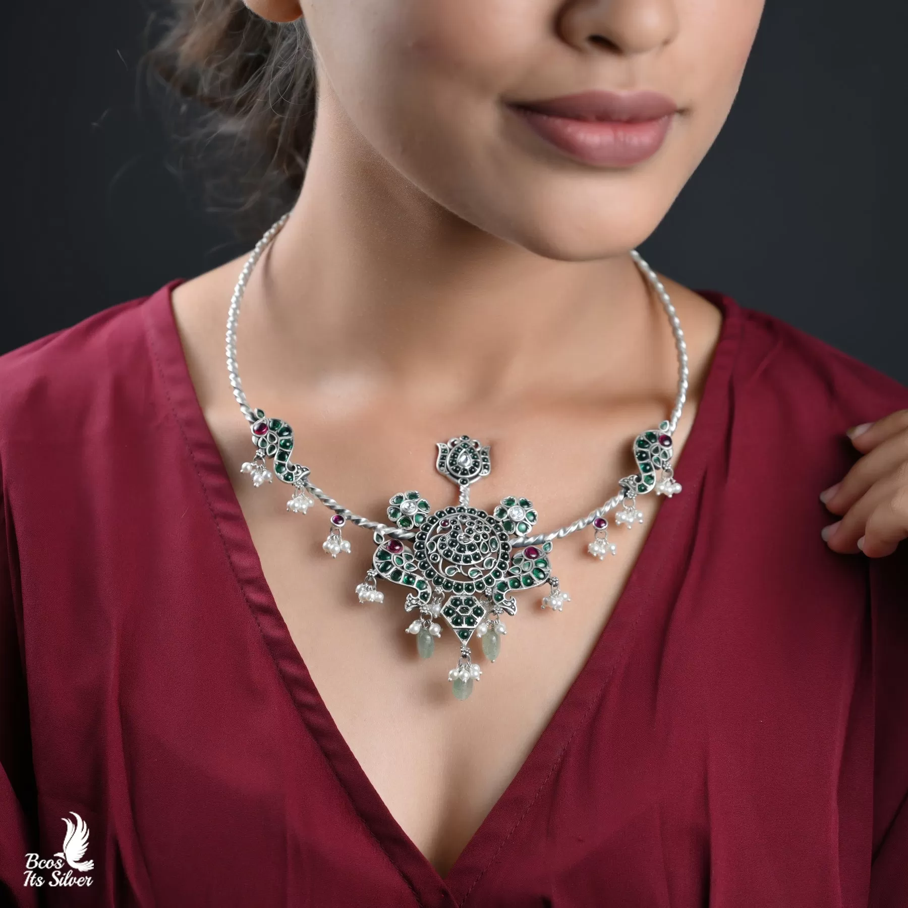 Oxidized Neckpiece - 4418