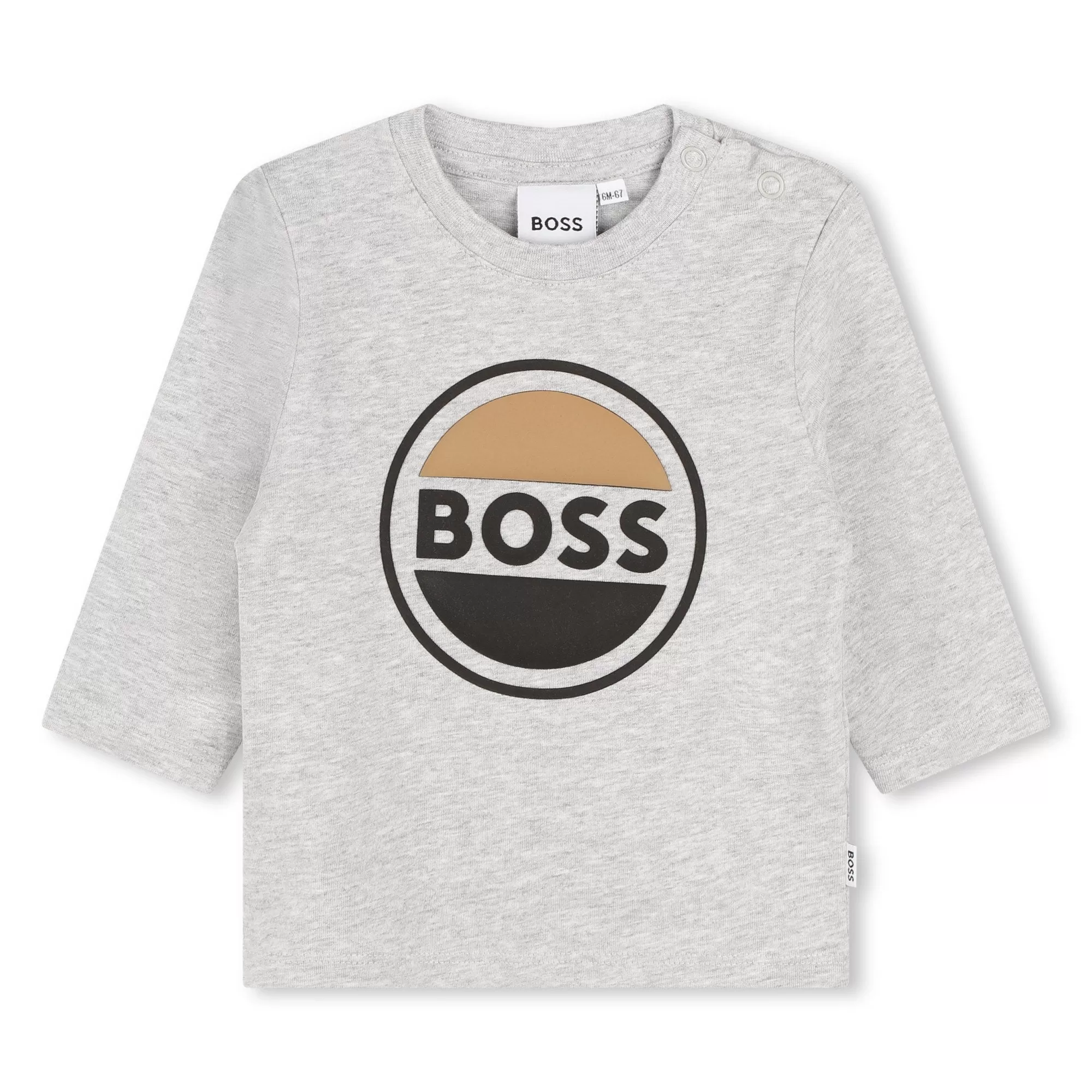 Playera BOSS gris para bebé