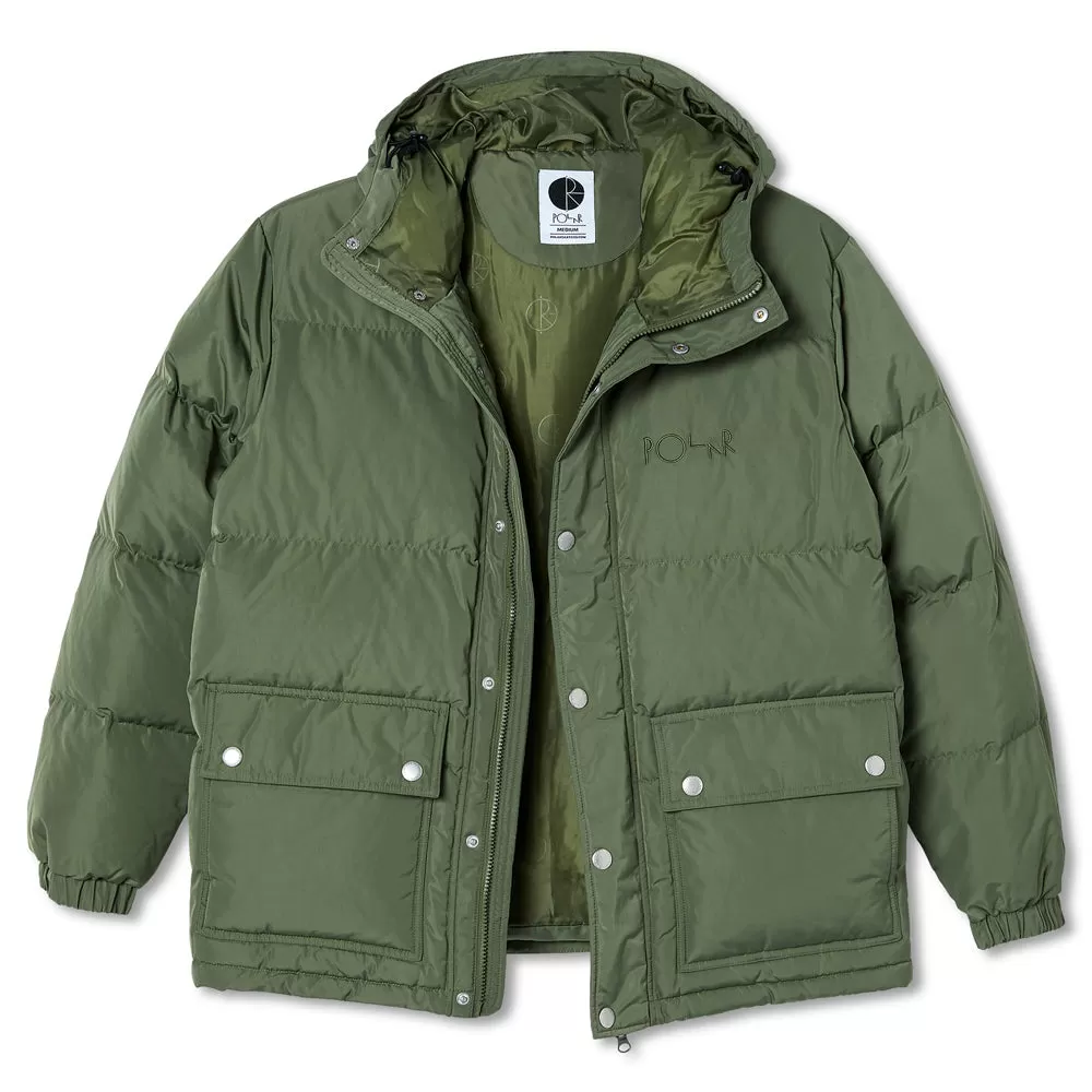 Polar Skate Co. Hood Puffer Light Olive