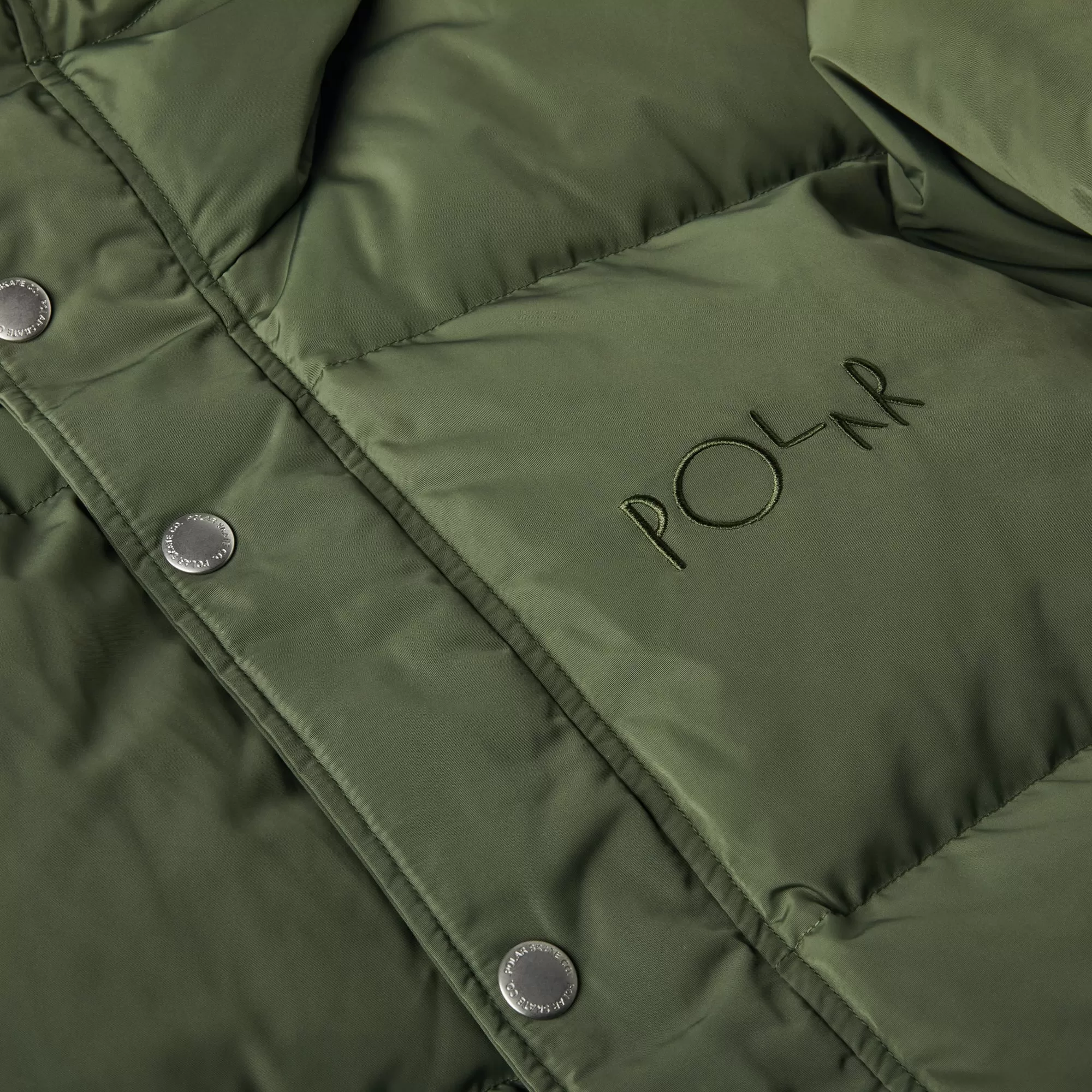 Polar Skate Co. Hood Puffer Light Olive