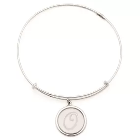 Precious Initial O Charm Bangle