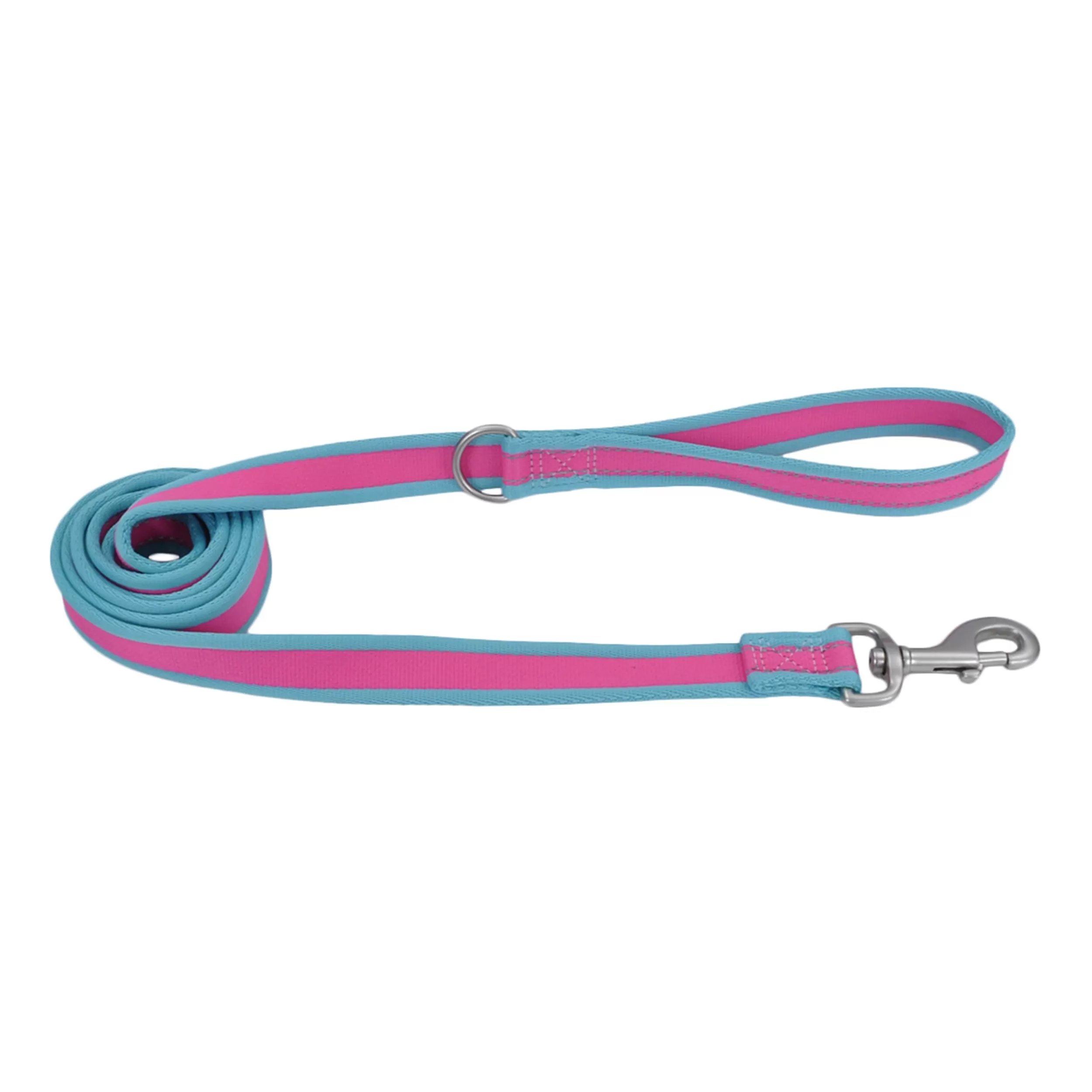 Pro Reflective Dog Leash, Pink and Blue