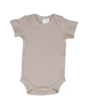 Ribbed Bodysuit – Oatmeal