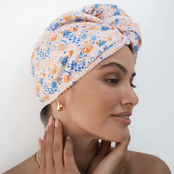 Riva Hair Towel Wrap - Yacht Vibes