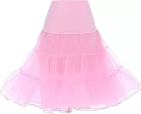 Rockabilly Petticoat, Crinoline - Adult Pink Standard