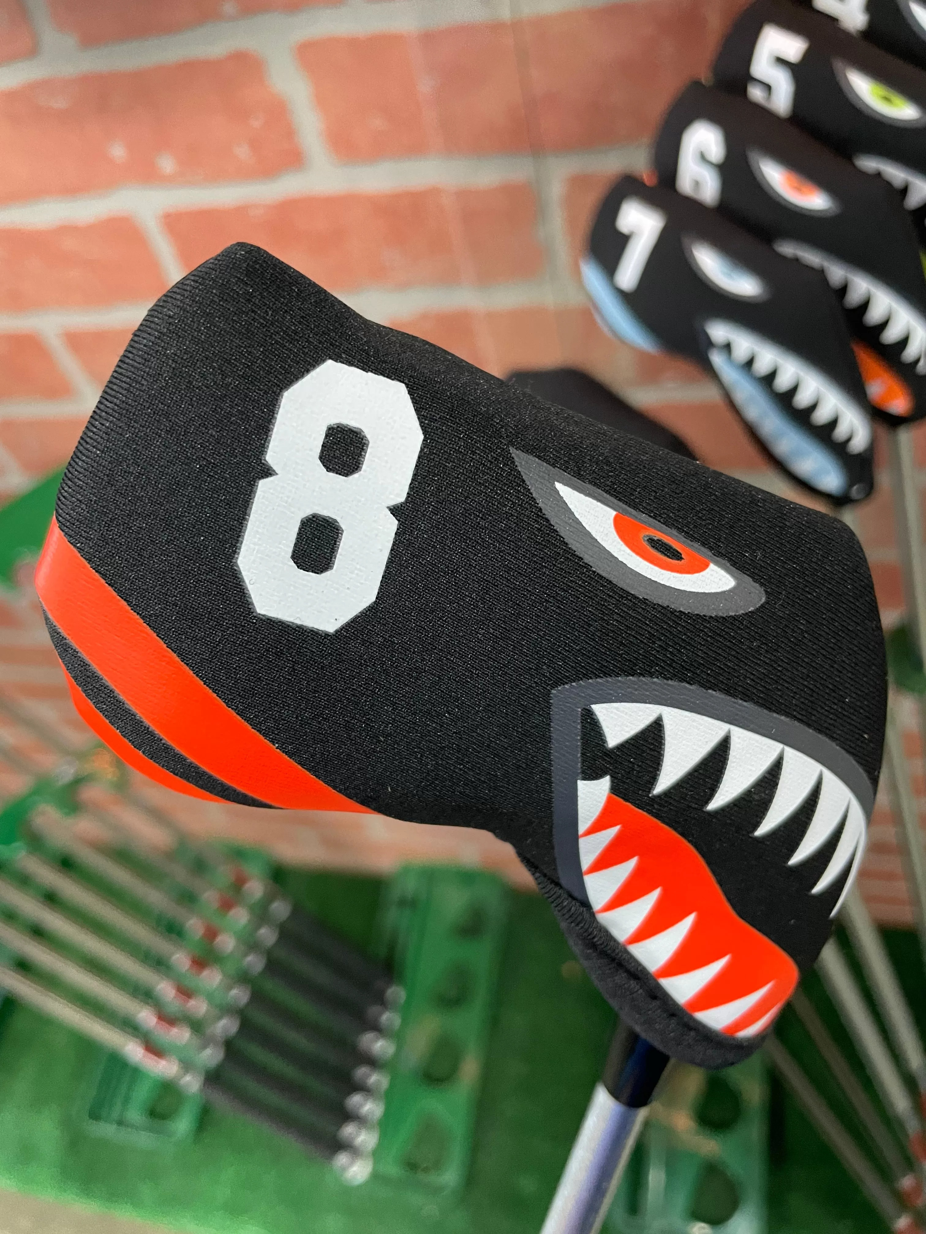 Shark Bite Neoprene Iron Head Covers Set