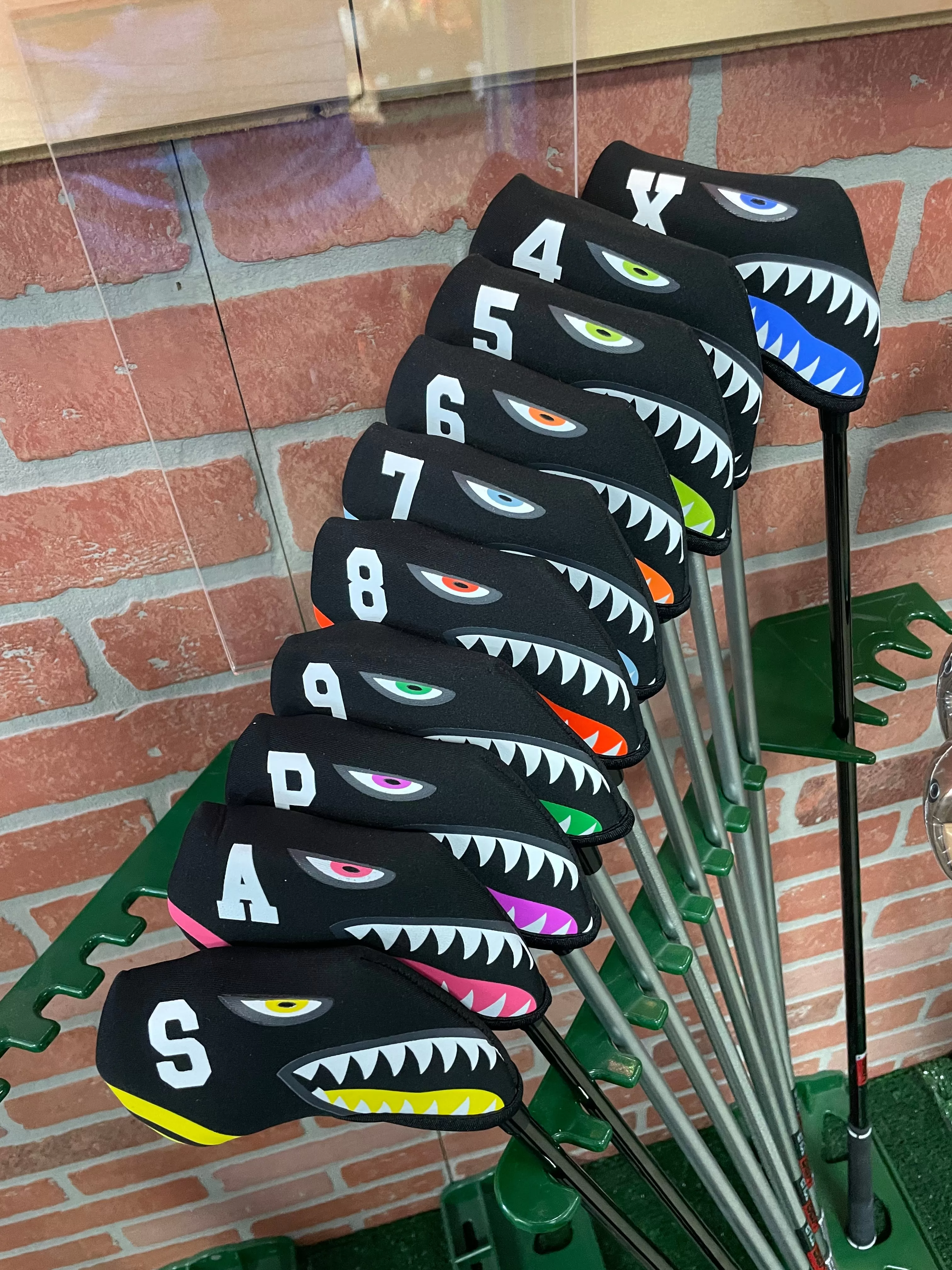 Shark Bite Neoprene Iron Head Covers Set