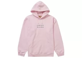 Supreme Burberry Box Logo Hooded Sweatshirt Light Pink