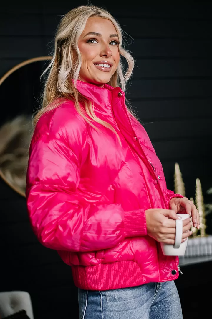 That Is SO Fetch Puffer Coat | Pink