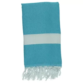 Turquoise Bamboo & Cotton Turkish Towel