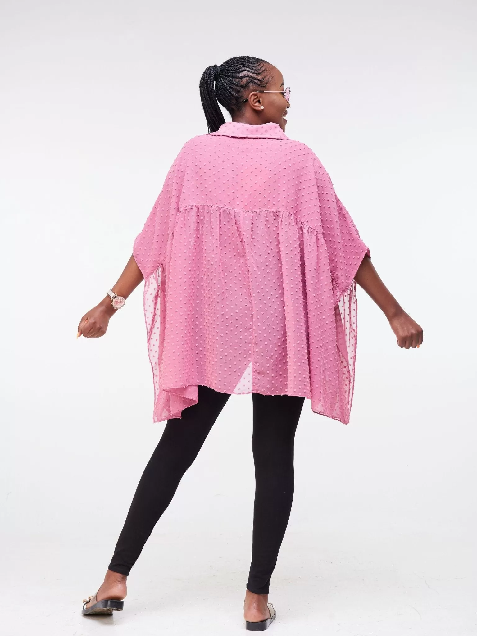 Vivo Malindi Kaftan Cover Top - Pink