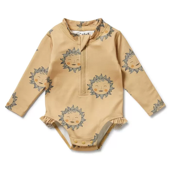 Wilson & Frenchy Shine On Me Long-Sleeve Swimsuit