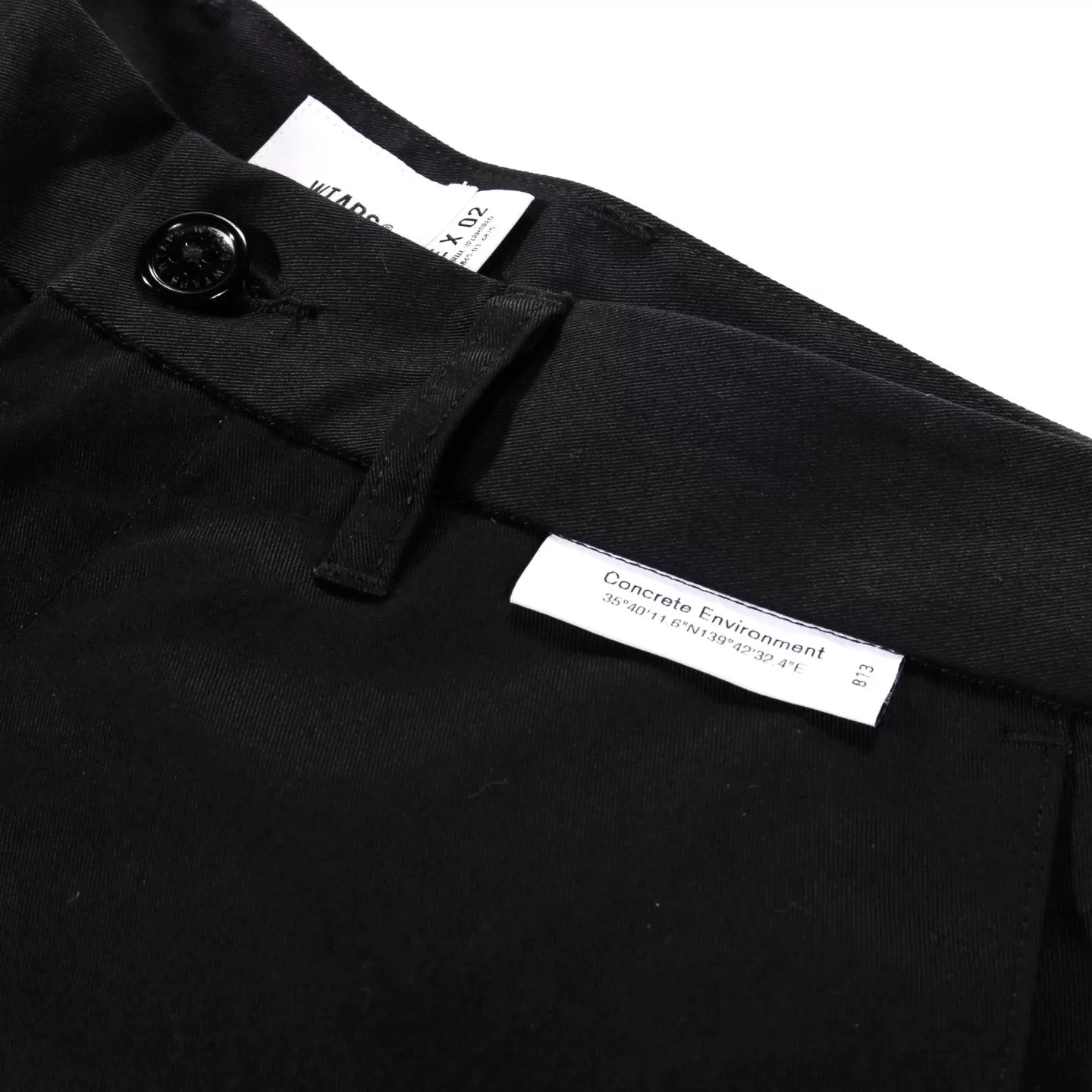 WTAPS WORK TROUSERS BLACK